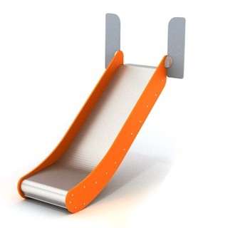 Slides made of stainless steel AISI 304. Metal sheet with a thickness of 2 mm formed in a CNC technique. Side panels made of HDPE polyethylene 15 mm, in the highest quality and totally damp-proof and resistant to UV. 
