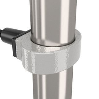 Patented  system of connectors and clamps made of strong aluminum alloy. The clamps are equipped in a hinge which ensures the stiffness of the construction and the simplicity of  assembly by screwing only one screw. Aluminum is secured by the process of electrophoresis and powder coating with polyester paint UV resistant and QUALICOAT attested. 